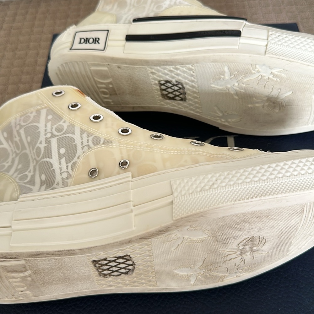 White Dior Oblique Transparency Size 41 - Picture 6 of 6